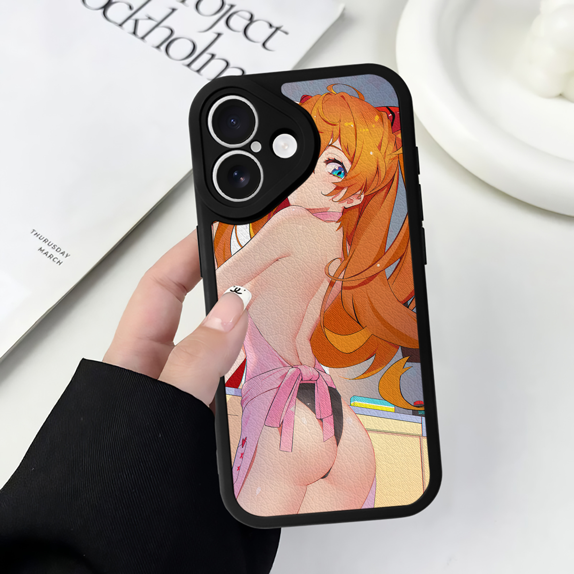 （画像用） EVA 新世紀エヴァンゲリオン 【iPhone 16シリーズ対応】シリコンスマホケース（レザー調） 材質：シリコン